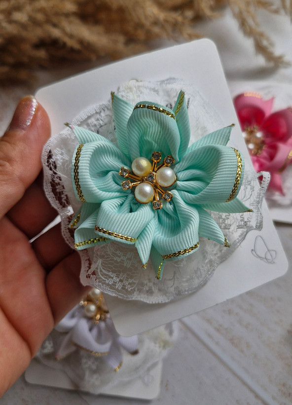 گل سر دخترانه شکوفه بهاری مدل آذین
